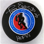 Tony Esposito Autographed HOF Puck