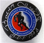 Bobby Hull Autographed HOF Puck