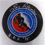 Larry Robinson Autographed HOF Puck