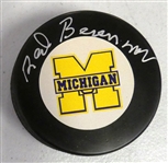 Red Berenson Autographed Michigan Puck