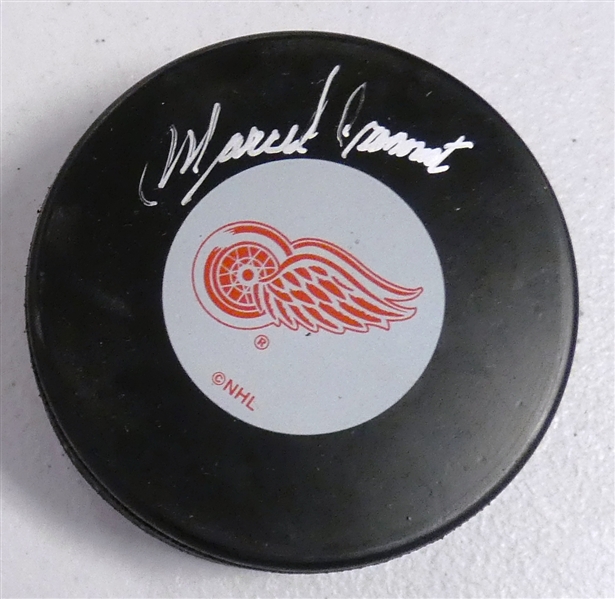 Marcel Pronovost Autographed Red Wings Puck