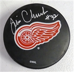 Tim Cheveldae Autographed Red Wings Puck