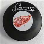 Valtteri Filppula Autographed Red Wings Puck