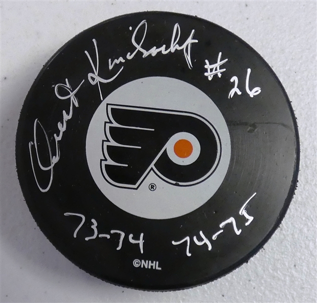 Orest Kindrachuk Autographed Flyers Puck