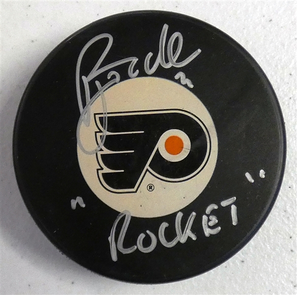 Rick Tocchet Autographed Flyers Puck