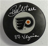 Ron Hextall Autographed Flyers Puck