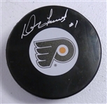 Doug Favell Autographed Flyers Puck