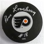 Ross Lonsberry Autographed Flyers Puck