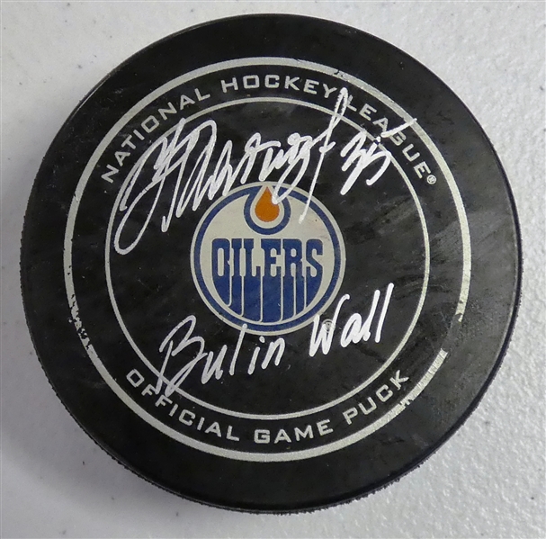 Nikolai Khabibulin Autographed Oilers Puck