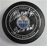 Nikolai Khabibulin Autographed Oilers Puck