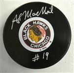 Al MacNeil Autographed Blackhawks Puck