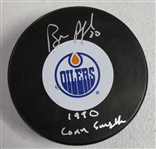 Bill Ranford Autographed Oilers Puck