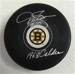 Derek Sanderson Autographed Bruins Puck