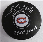 Stephanie Richer Autographed Canadiens Puck