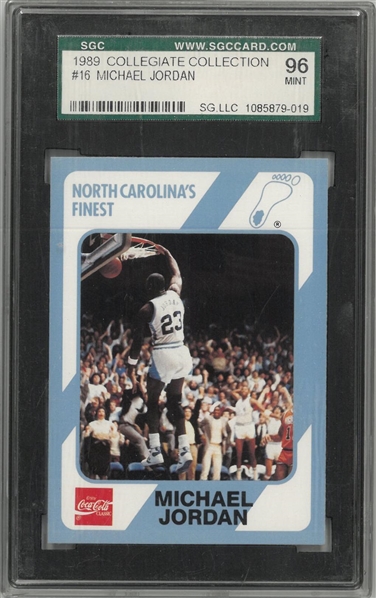 Michael Jordan SGC 96 Mint 1989 Collegiate