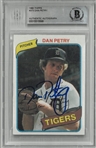 Dan Petry Autographed 1980 Topps Rookie Card