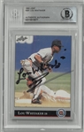 Lou Whitaker Autographed 1992 Leaf