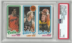 Larry Bird 1980 Topps Rookie Card PSA 7 Scoring Leader