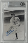 Elden Auker Autographed 4x6 Photo