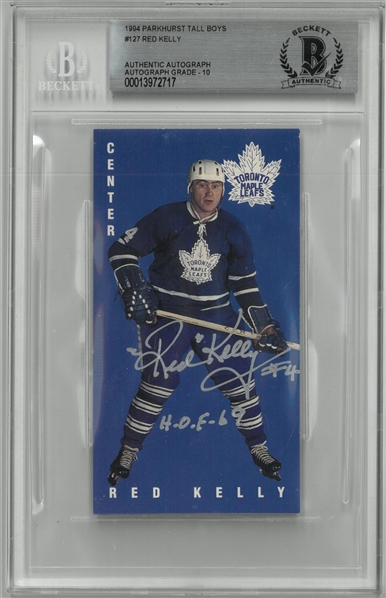 Red Kelly Autographed 1994 Parkhurst