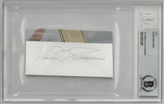Eddie Giacomin Autographed Cut