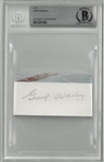 Gump Worsley Autographed Cut