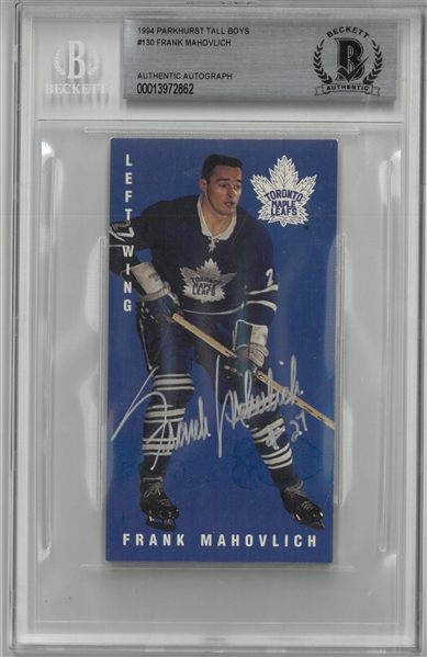 Frank Mahovlich Autographed 1994 Parkhurst