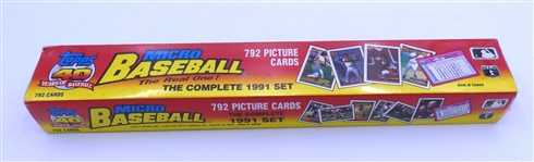 1991 Topps Micro Baseball Set
