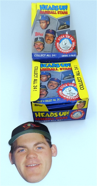 1990 Topps Baseball Heads Up Box