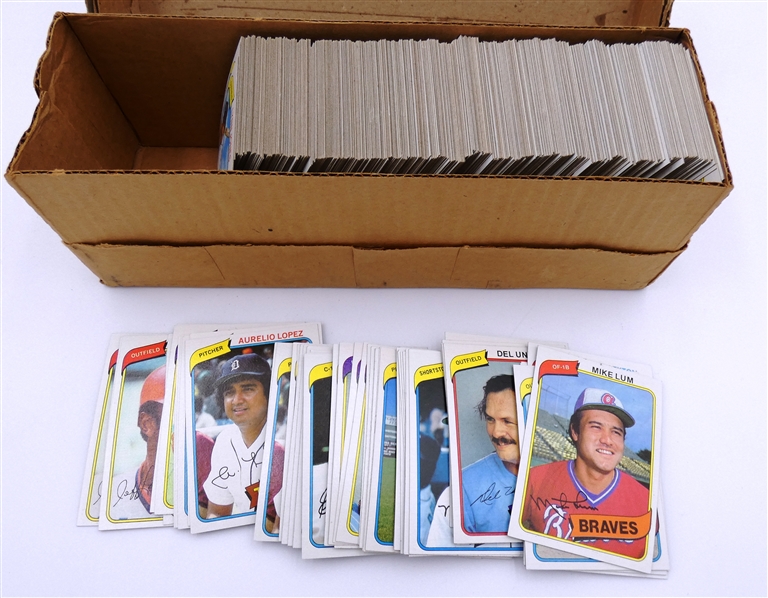 1980 Topps Baseball Lot