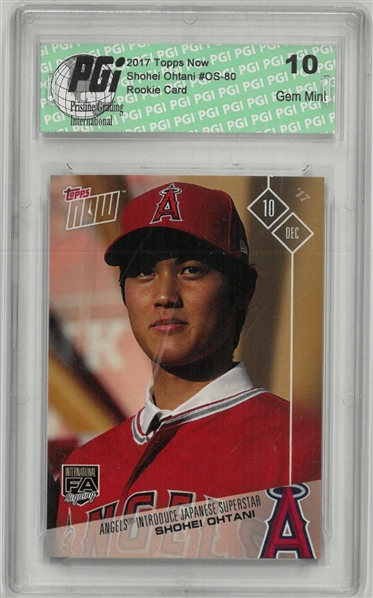Shohei Ohtani 2017 Topps Now Rookie Card