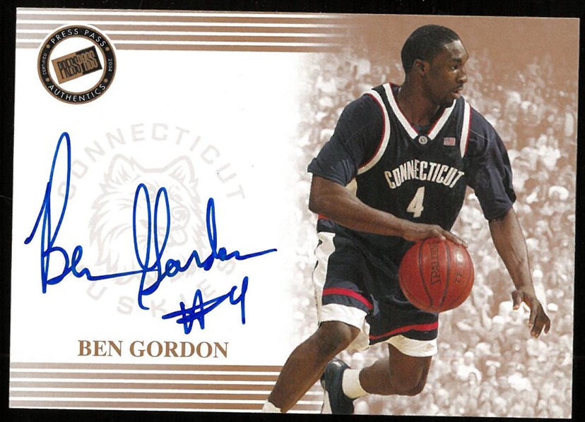 Ben Gordon Autographed 2004 Press Pass