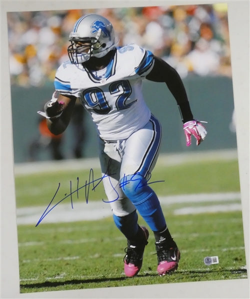 Cliff Avril Autographed 16x20