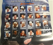 Detroit Red Wings Alumni Autographed Poster