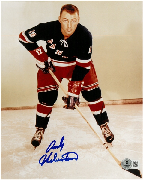 Andy Hebenton Autographed 8x10