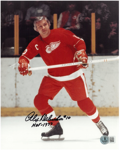 Alex Delvecchio Autographed 8x10