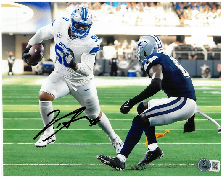 Penei Sewell Autographed 8x10