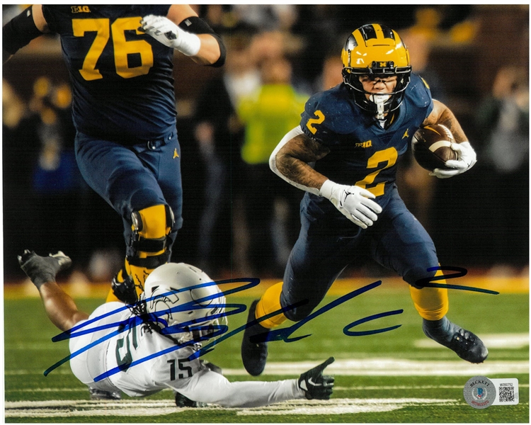Blake Corum Autographed 8x10