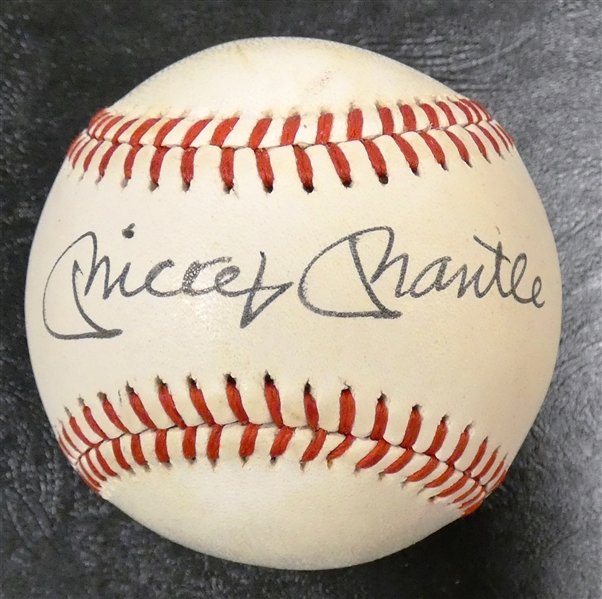 Mickey Mantle Autographed MacPhail AL Baseball