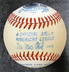 Mickey Mantle Autographed MacPhail AL Baseball
