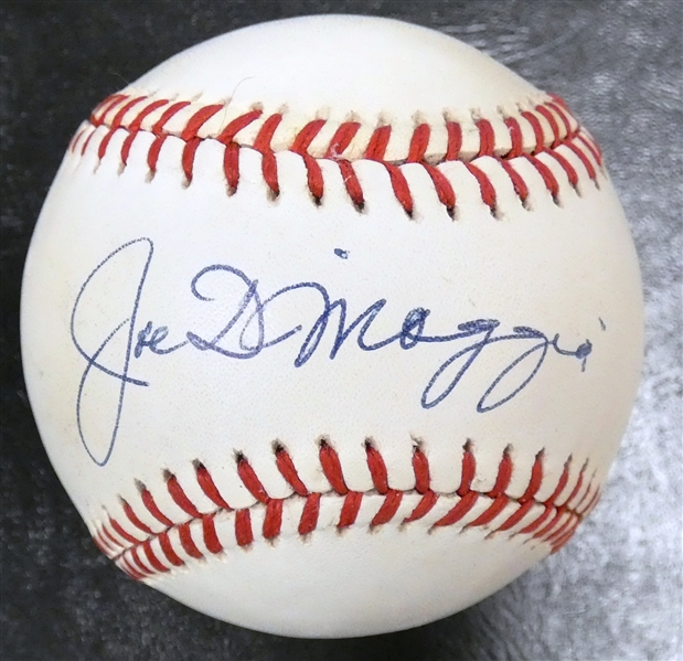 Joe DiMaggio Autographed Baseball