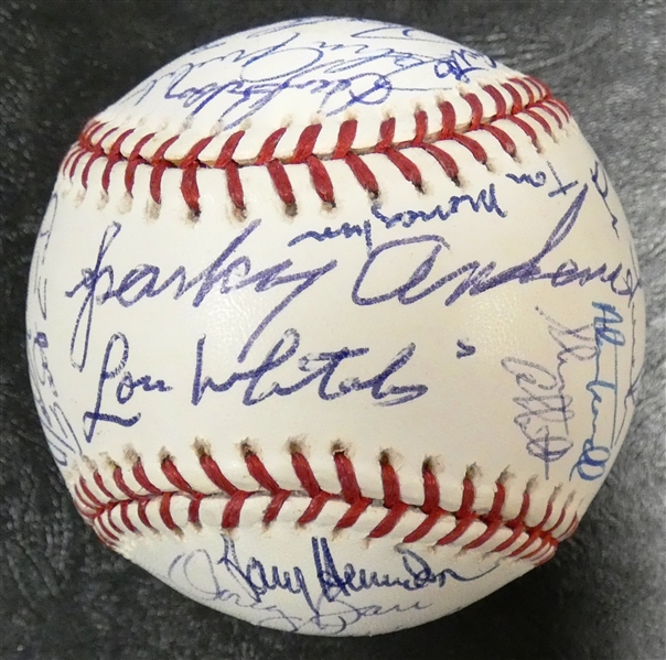 1984 Detroit Tigers Team Signed Baseball (39 Autos)