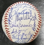 1984 Detroit Tigers Team Signed Baseball (39 Autos)