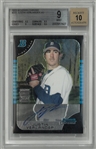 Justin Verlander 2005 Bowman Chrome Autographed BGS 9 Auto 10