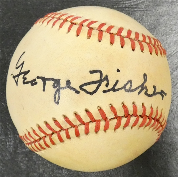 George "Showboat" Fisher Autographed Baseball