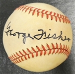 George "Showboat" Fisher Autographed Baseball