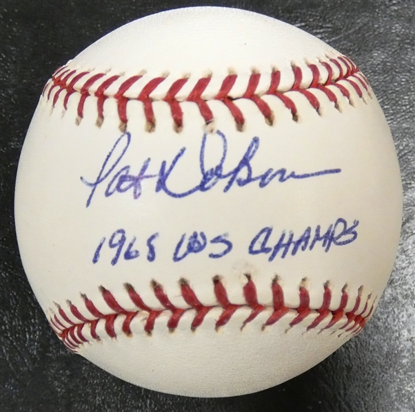 Pat Dobson Autographed Baseball (1968 Tiger)