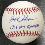 Pat Dobson Autographed Baseball (1968 Tiger)