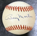 Billy Martin Autographed Baseball