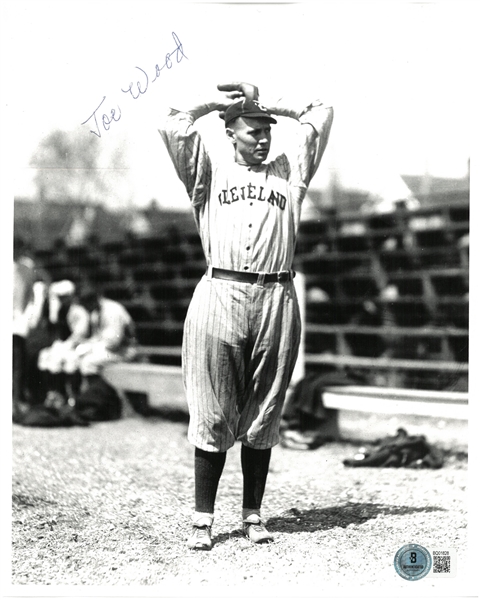 Smoky Joe Wood Autographed 8x10 Press Photo